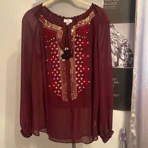 Altuzarra x Target Sequin Embroidered Blouse